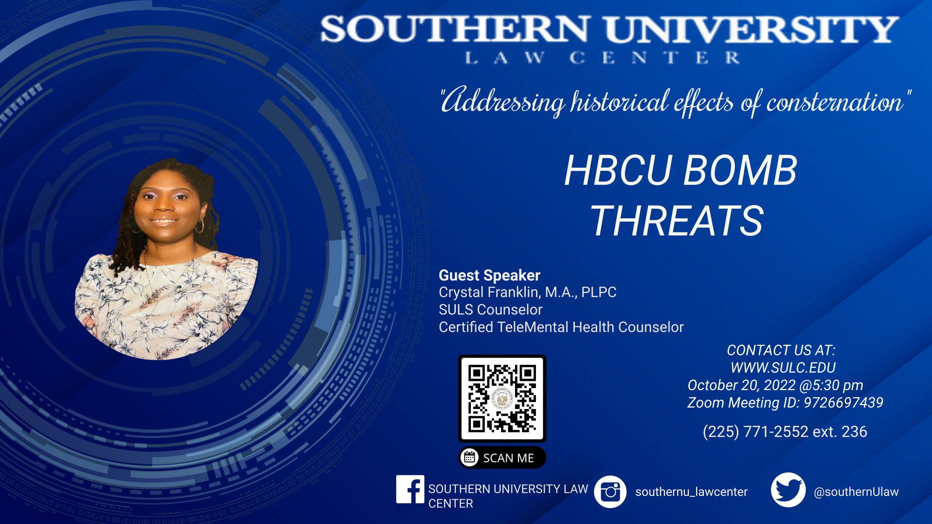 Addressing Historical Effects of Consternation--HBCU Bomb Threats