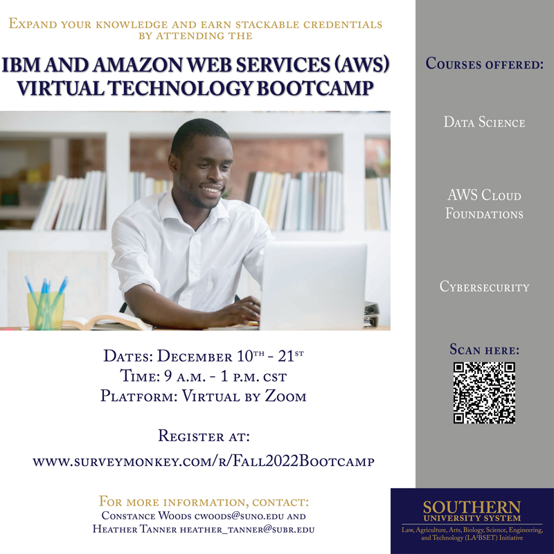 IBM and Amazon Web Services (AWS) Virtual Technology Bootcamp